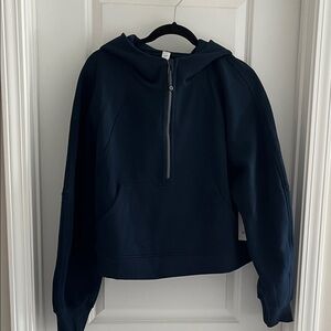 Lululemon new with tags XL/XXL Quarter-Zip Hooded Pullover - Navy